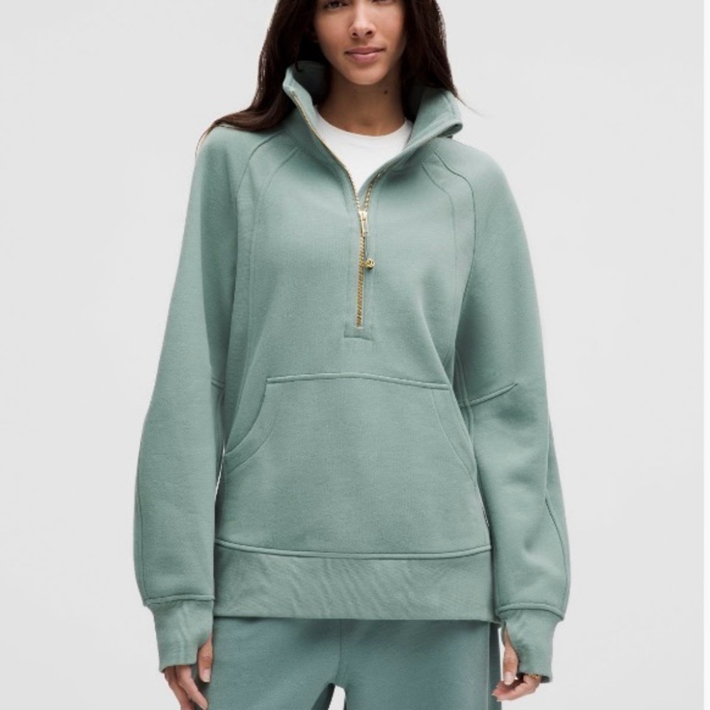 lululemon athletica Green Half-Zip Sweatshirt